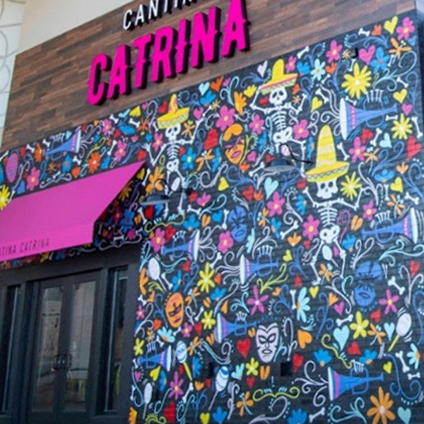 Miami Mural Artist Aladdin comes to Orlando to paint the walls of Cantina Catrina