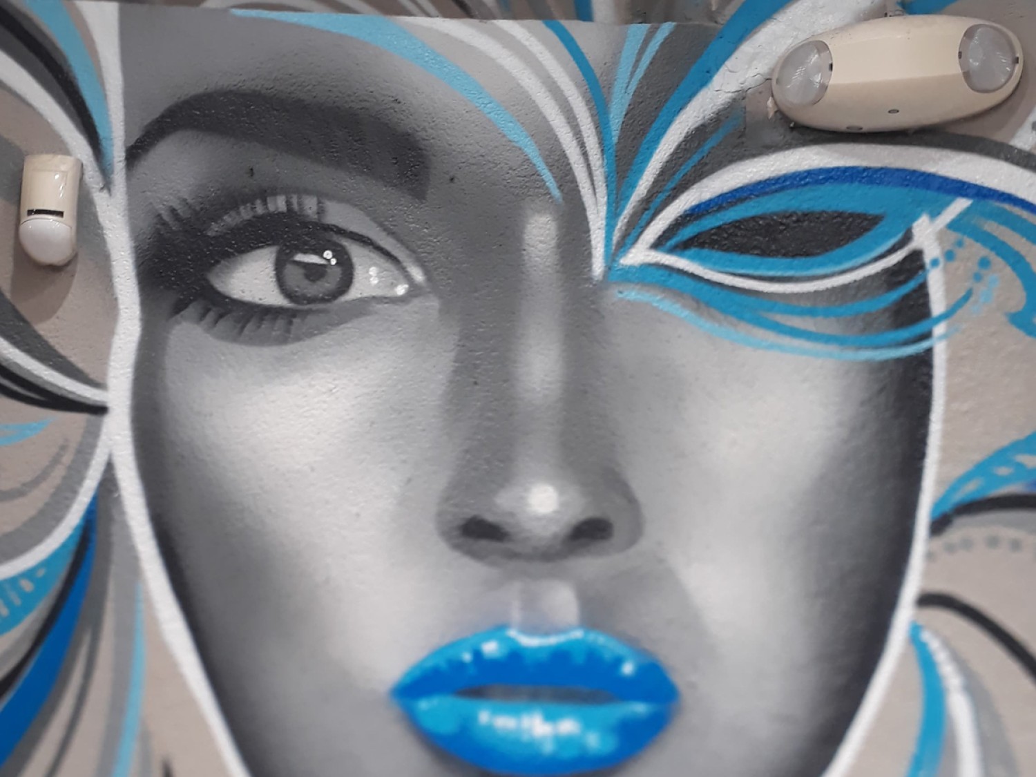Mural in Miami, Wynwood Salon painted by Miami Mural Artist Aladdin