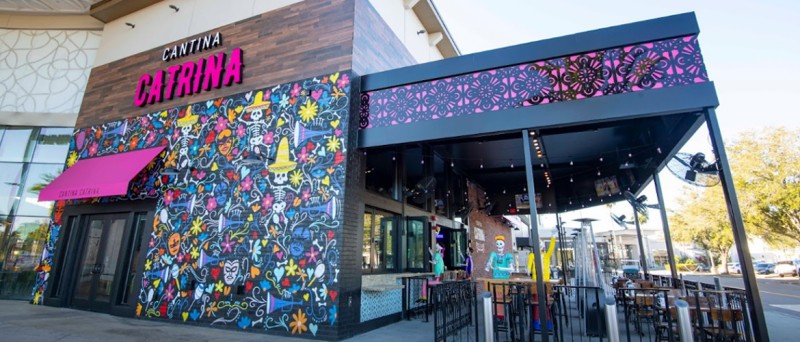 Cantina Catrina Restaurant Murals - Custom Mural Artist, Miami