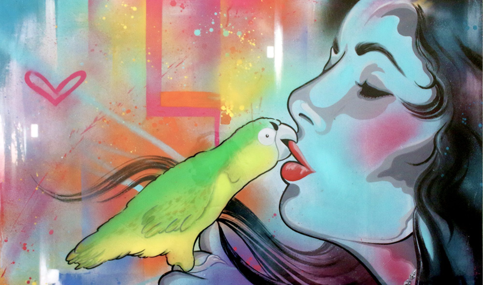 Mural artist in Miami paints Elizabeth Taylor on Canvas