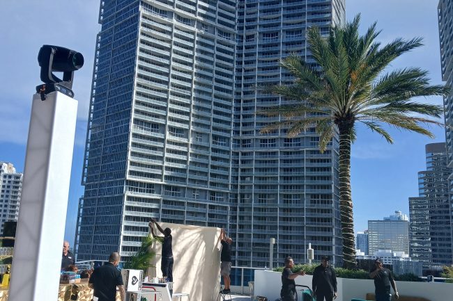 Live Art Activation Setup in Miami