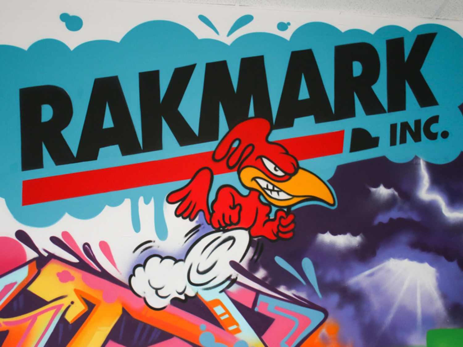 Trucking Company Mural painted by Miami Graffiti Artist Aladdin