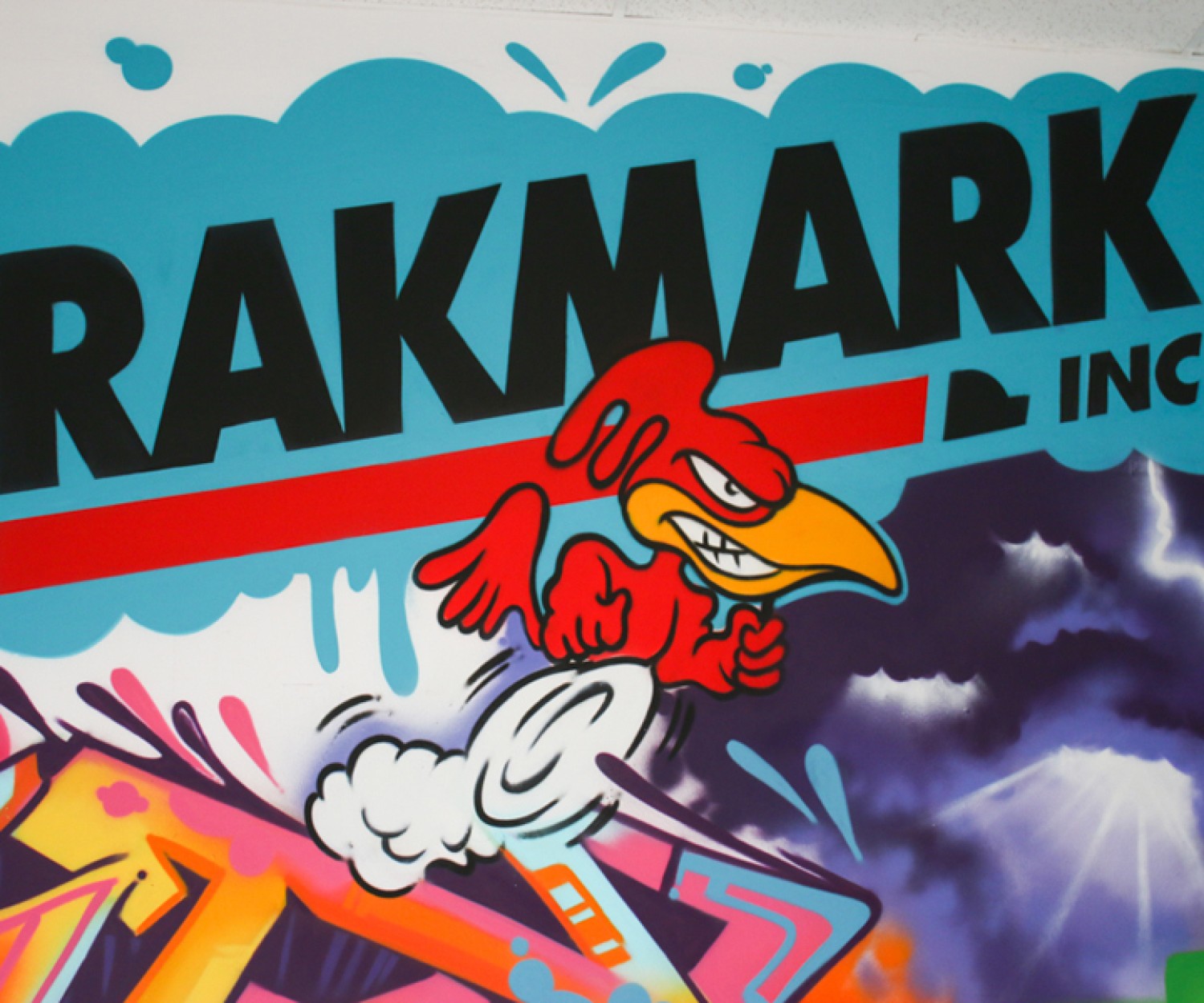 Trucking Company Mural painted by Miami Graffiti Artist Aladdin
