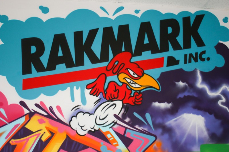 Trucking Company Mural painted by Miami Graffiti Artist Aladdin
