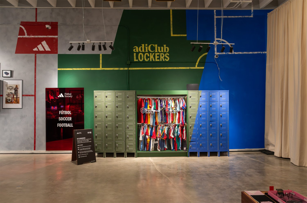 Miami muralist Aladdin creates a mural for Adidas pop up show