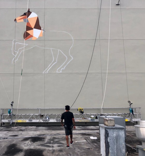 Horse Mural - Main St. Lofts - Custom Mural Artist, Miam