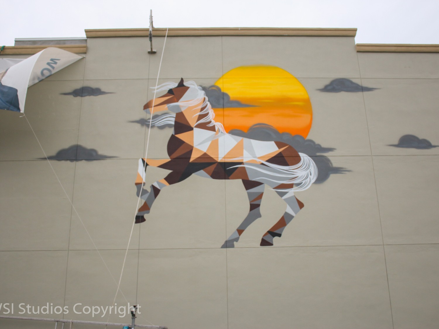 Horse Mural - Main St. Lofts - Custom Mural Artist, Miam