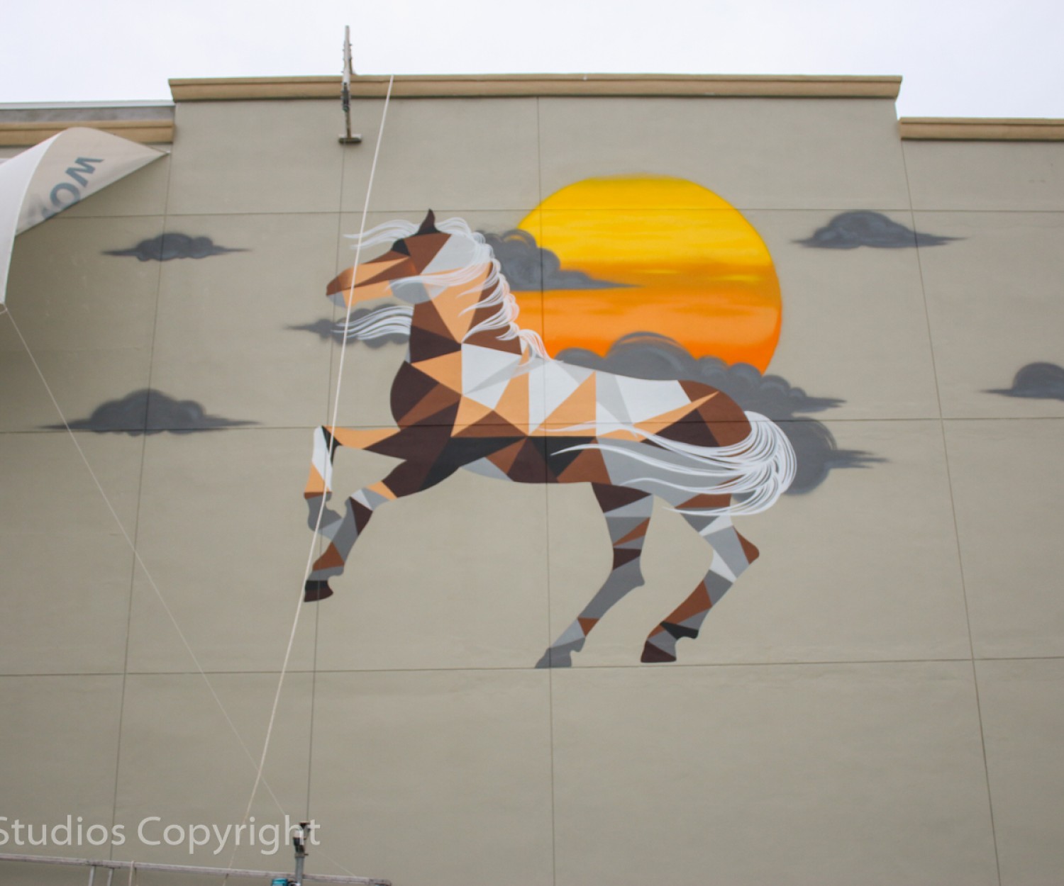 Horse Mural - Main St. Lofts - Custom Mural Artist, Miam